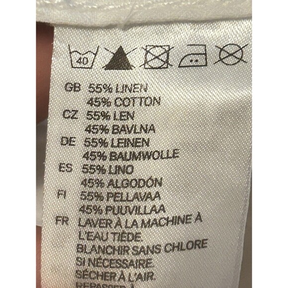 L.O.G.G & H+M Mens 33 Cotton Linen Drawstring Vacation Beach Relax Pants - Picture 7 of 11